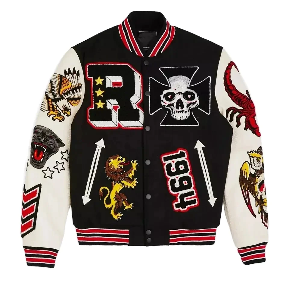 Men High Quality Bomber Baseball Jacket Wholesale Price Latest Style College Custom Colors Varsity Jacket