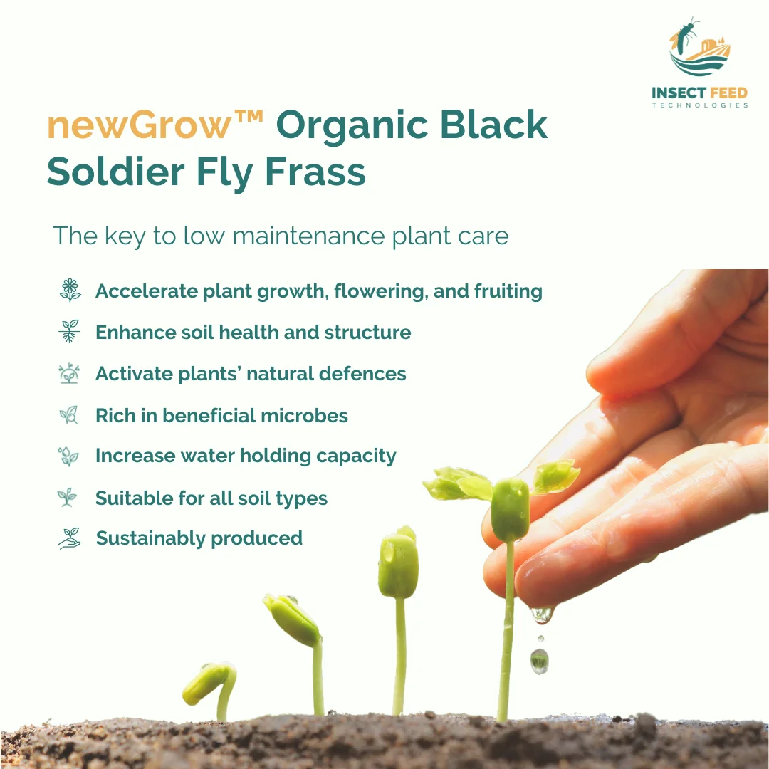 Suitable All Soil  Various Application Wholesale Agriculture Fertilizer Black Soldier Fly Sustainable Organic Fertilizer (Frass)