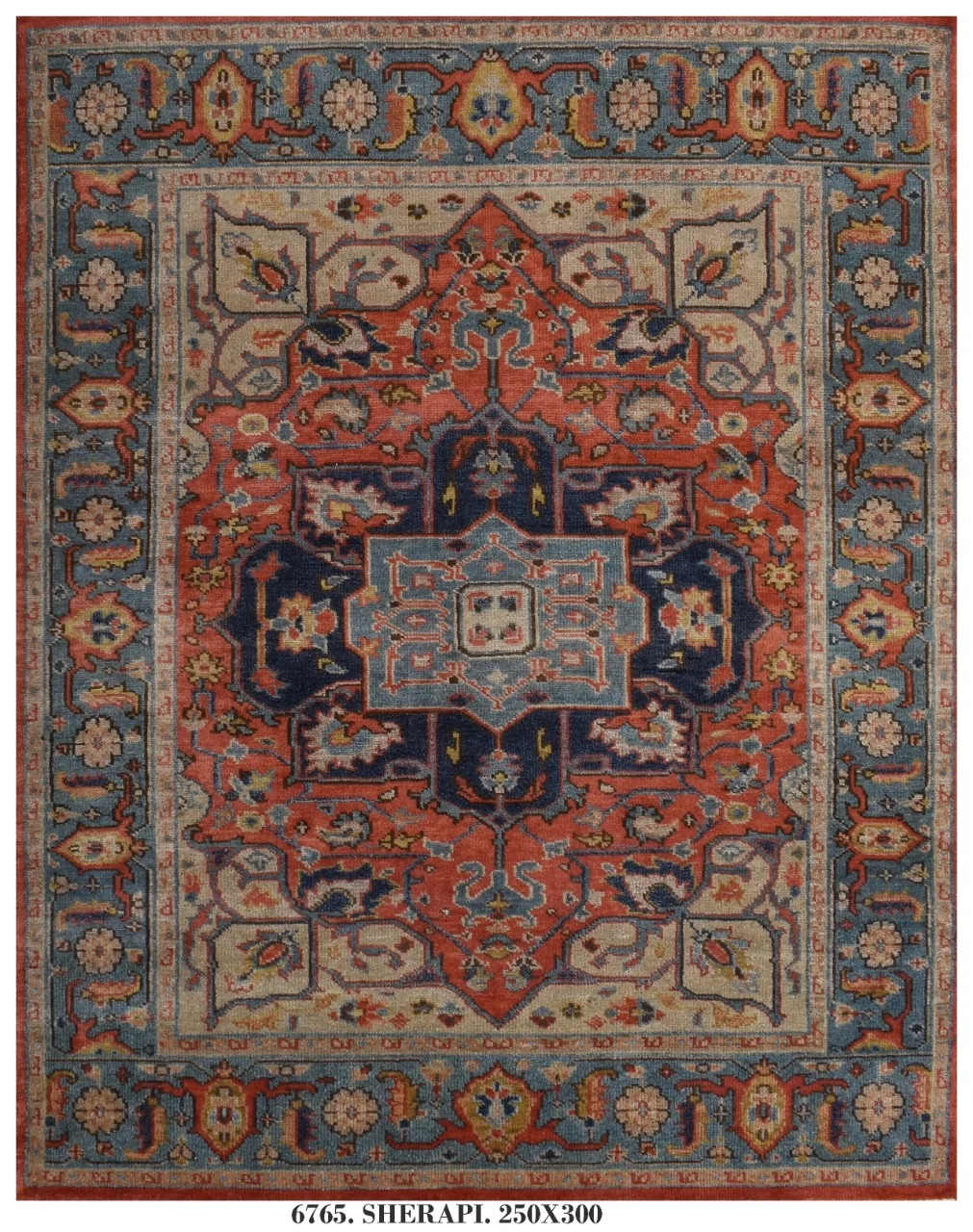 High Quality Hand Knotted Rugs made of Pure Wool Handspun Wool Premium Hand Knotted Wool Carpets Ushak Design