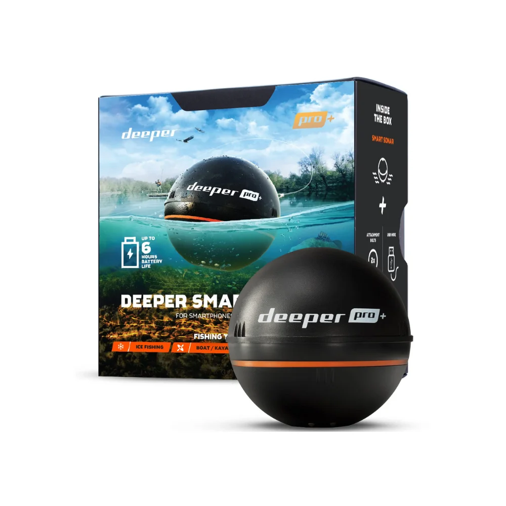 Fish Finder for Kayaks and Boats on Shore Ice Fishing: Smart Sonar Castable and Compact WiFi Fish Finder with GPS