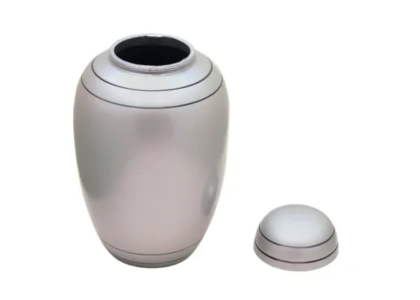 Aluminium Cremation Modern Style Metal Dome Top Funeral cremation urns for human ashes adult Metal Cremation