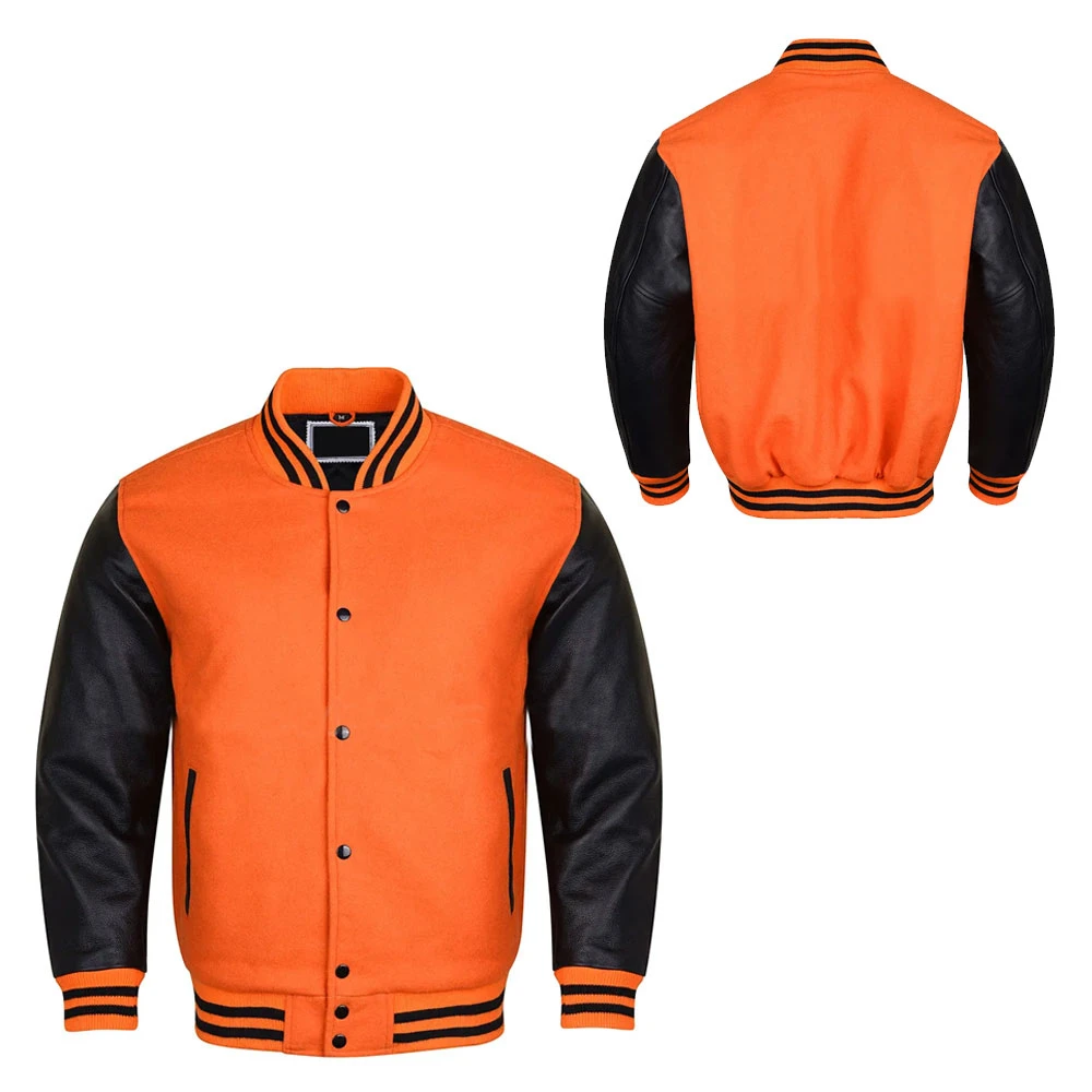 Men Clothing Solid Color Cheap Price Men Varsity Jacket Wholesale Fashion Casual Baseball Varsity Jacket For Boys OEM Service