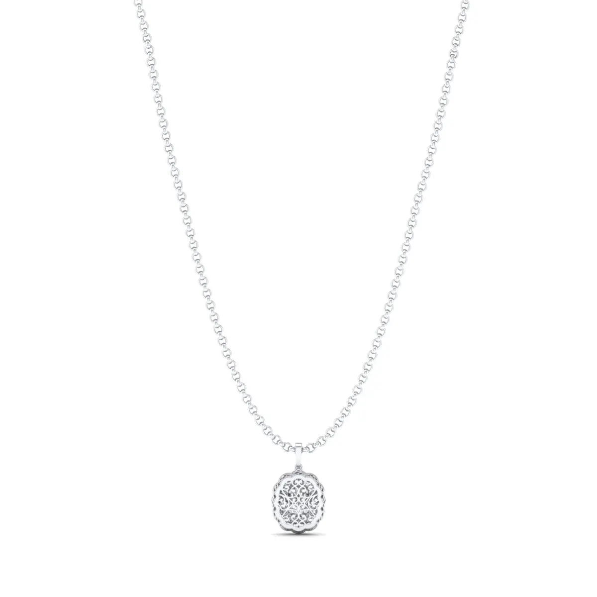 REYES Factory Wholesale 925 Sterling Silver Moissanite Pendants For Women 14K 18K Solid White Gold Necklace Hip Hop Fine Jewelry