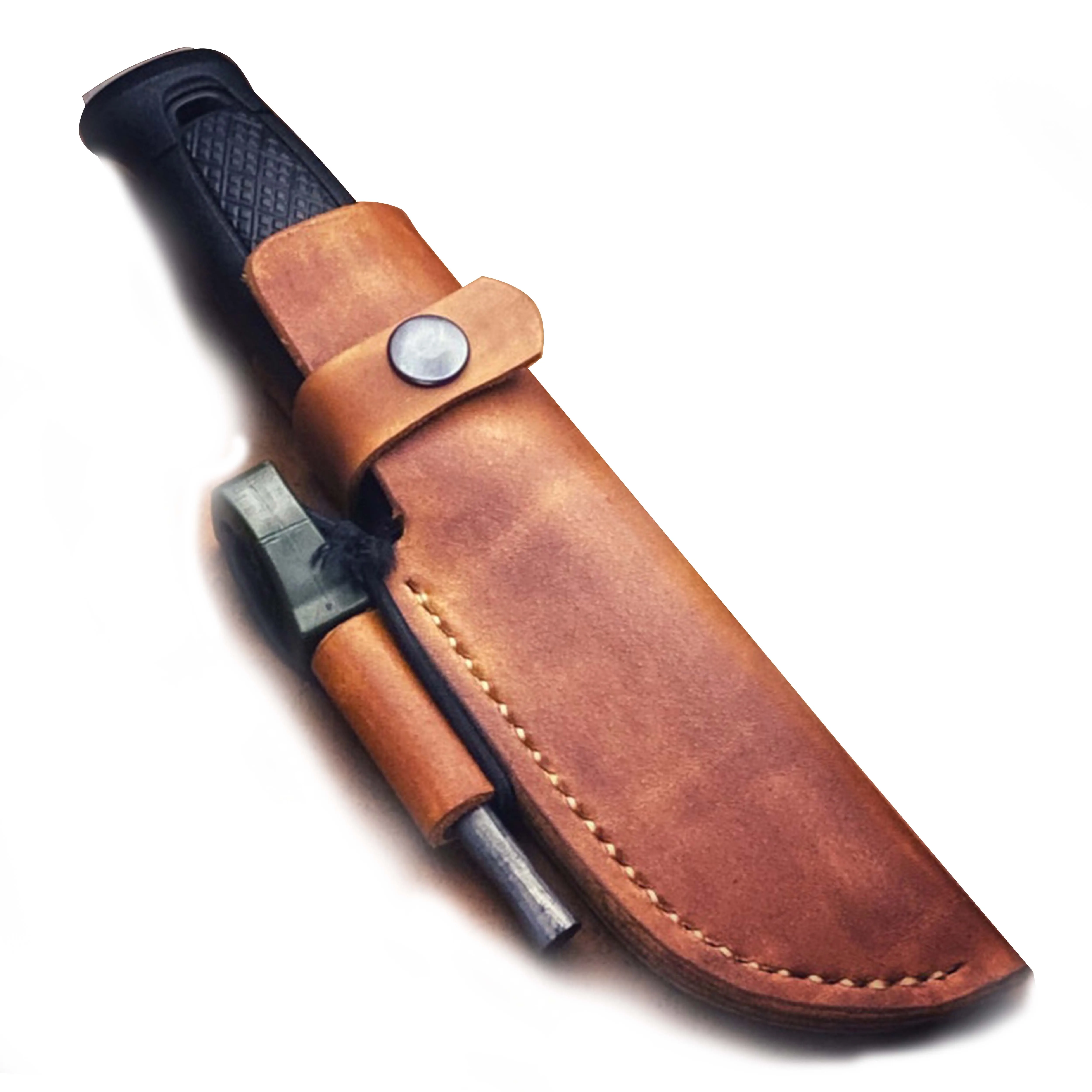 High Quality Hot Selling Factory Price Rich Grain Leather Sheath for Fixed Blade Knives Hunting Knife Folding Knives Industrial