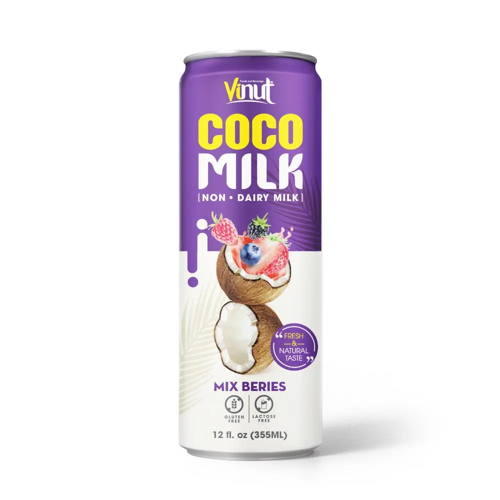 12 жидких ягод VINUT Coco молоко микс ягоды без глютена без лактозы не кокосовое молоко напитки производственные экспортеры