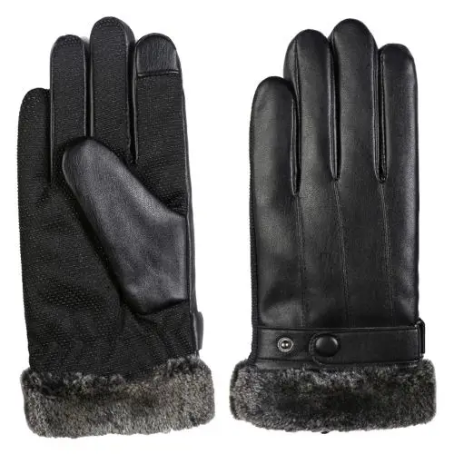 Sheepskin Gloves Winter Warmth Plus Velvet Short Thin Touch Screen Driving Female Color Leather Gloves From Pakistan