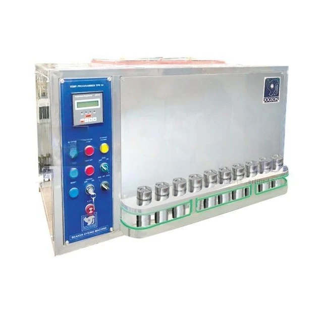 Industrial Glycerin Bath Beaker Dyeing Machine Control panel with JOGSON Temperature Programmer TPR14/PLC & touch interface