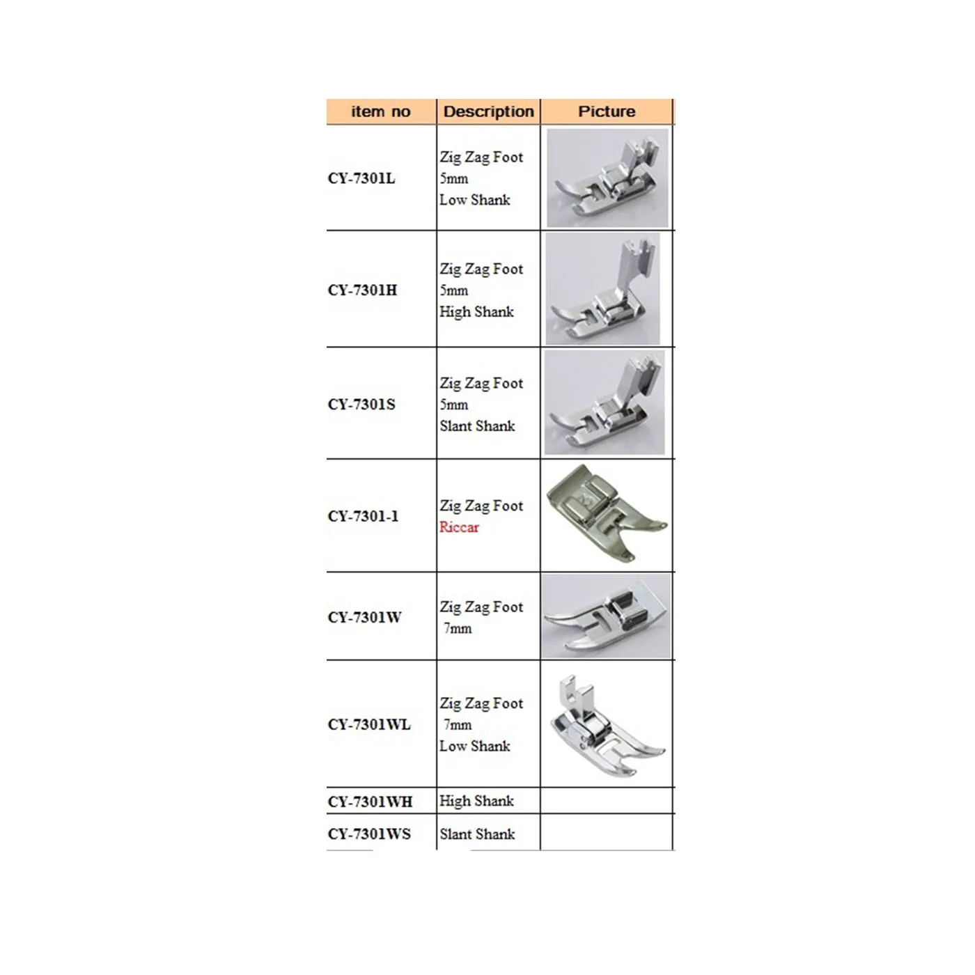 421333-451 PRESSER FOOT WAKING FOOT SLANT SHANK MADE IN TAIWAN HOUSEHOLD DOMESTIC SEWING MACHINE SPARE PARTS FOR SINGER