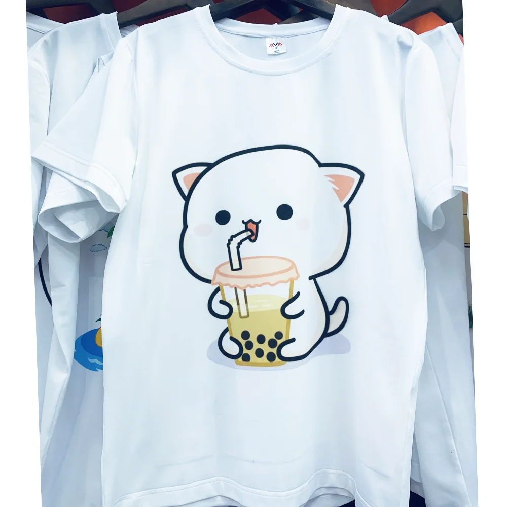 Wholesale T shirts high quality for men and women - short sleeve with customized logo - free sample - From FMF Sao Mai Vietnam V