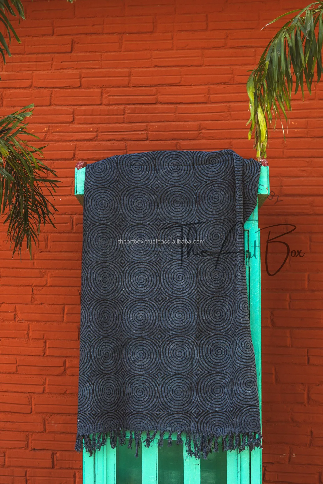 Indian Hot Sailing 100% Cotton Woven Travel Bedding Sofa Blanket Throw Handmade Super Soft Luxury Travel Home Textile Blanket