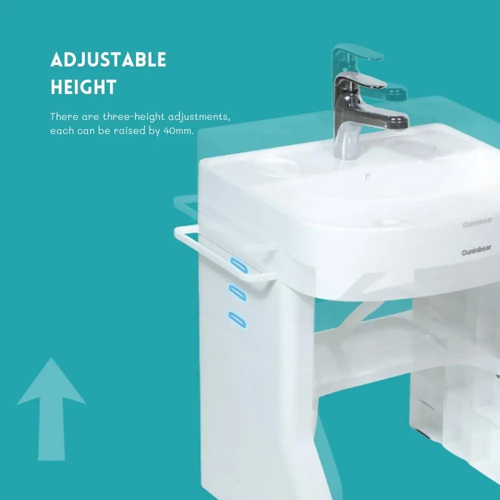 CPC Basin Sanitary Ware Sink Free Standing Pedestal Children Size Wash Basin High-Quality Colored Plastic Shampoo Sinks For Kid