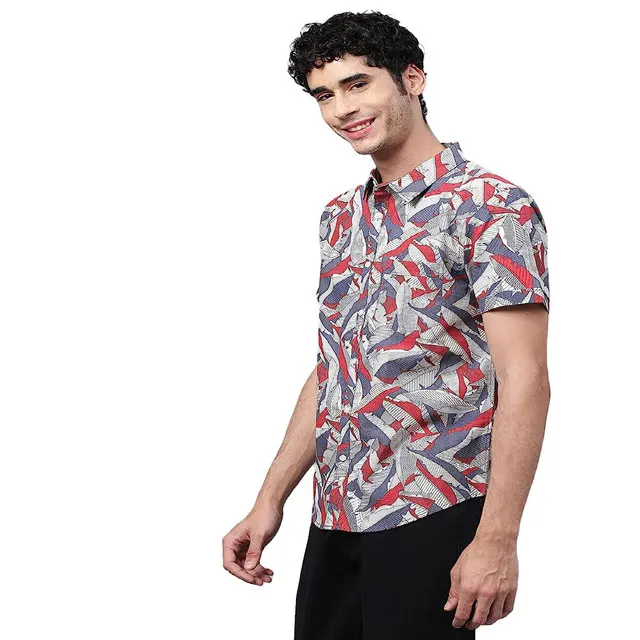 50% cotton 50% polyester check flannel  Vacation shirt for men with different color, sizes are available