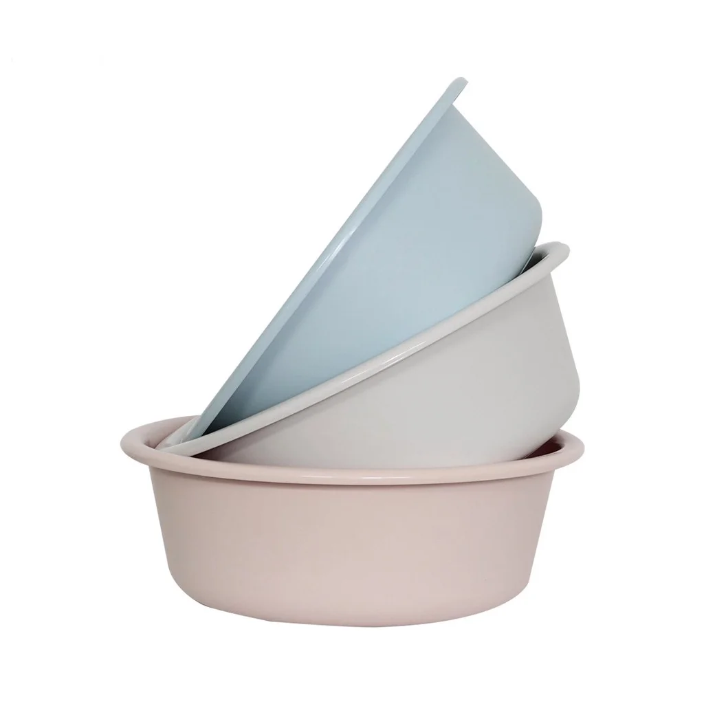 Viet Nhat Plastic Basin Plastic Dish Pan Basin Plastic Basin for Washing Clothes 2T7 50 pcs/Packaging