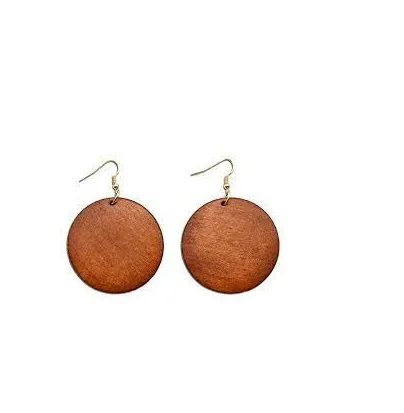 Jewelry Fashion wood earring round Women Boho Tassel Earrings and handmade use for hot sale product