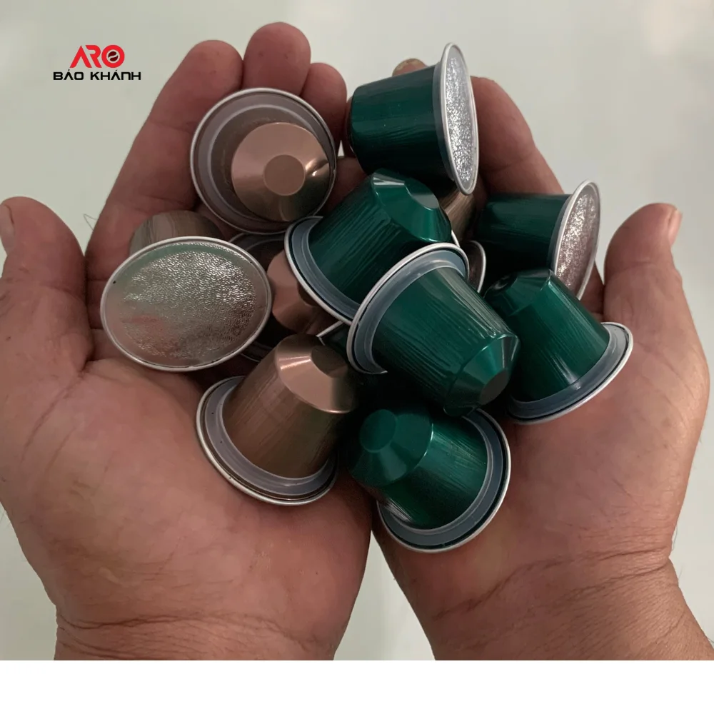 ROBUSTA Viet Nam coffee Wholesale price Capsule compatiple Nespresso Coffee OEM 6gr per cup Good price at the factory Export