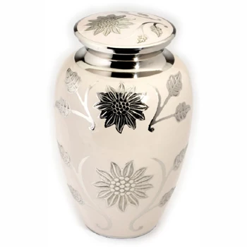 Brass Cremation Urns Red and  Gold Polish keepsake Cremation urn For Human Ashes Best Selling Metal Urn