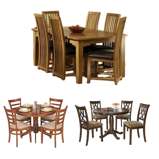 Set Dining Table and Chair Set Luxury Modern Restaurant Home Dining Room Quality Carpentry Handmade