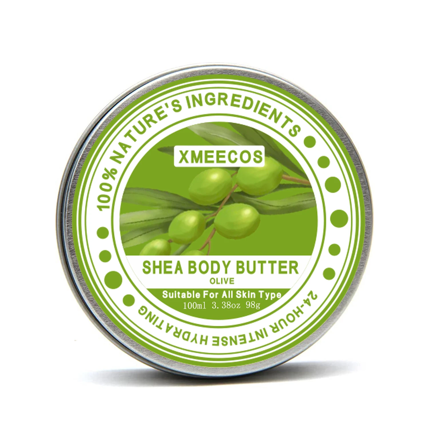 Private Label Natural Whipped Shea Butter Body Cream 100ML Organic Skin Moisturizing Whitening Olive Body Butter