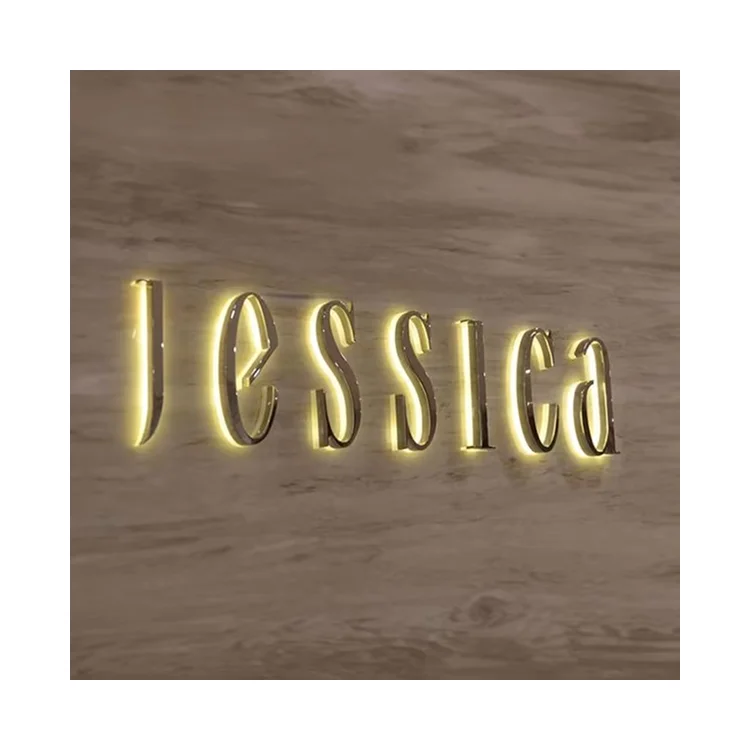 3d Metal Logo Outdoor Business Sign Storefront 3d Illuminate Signs Custom Wall Sign For Business