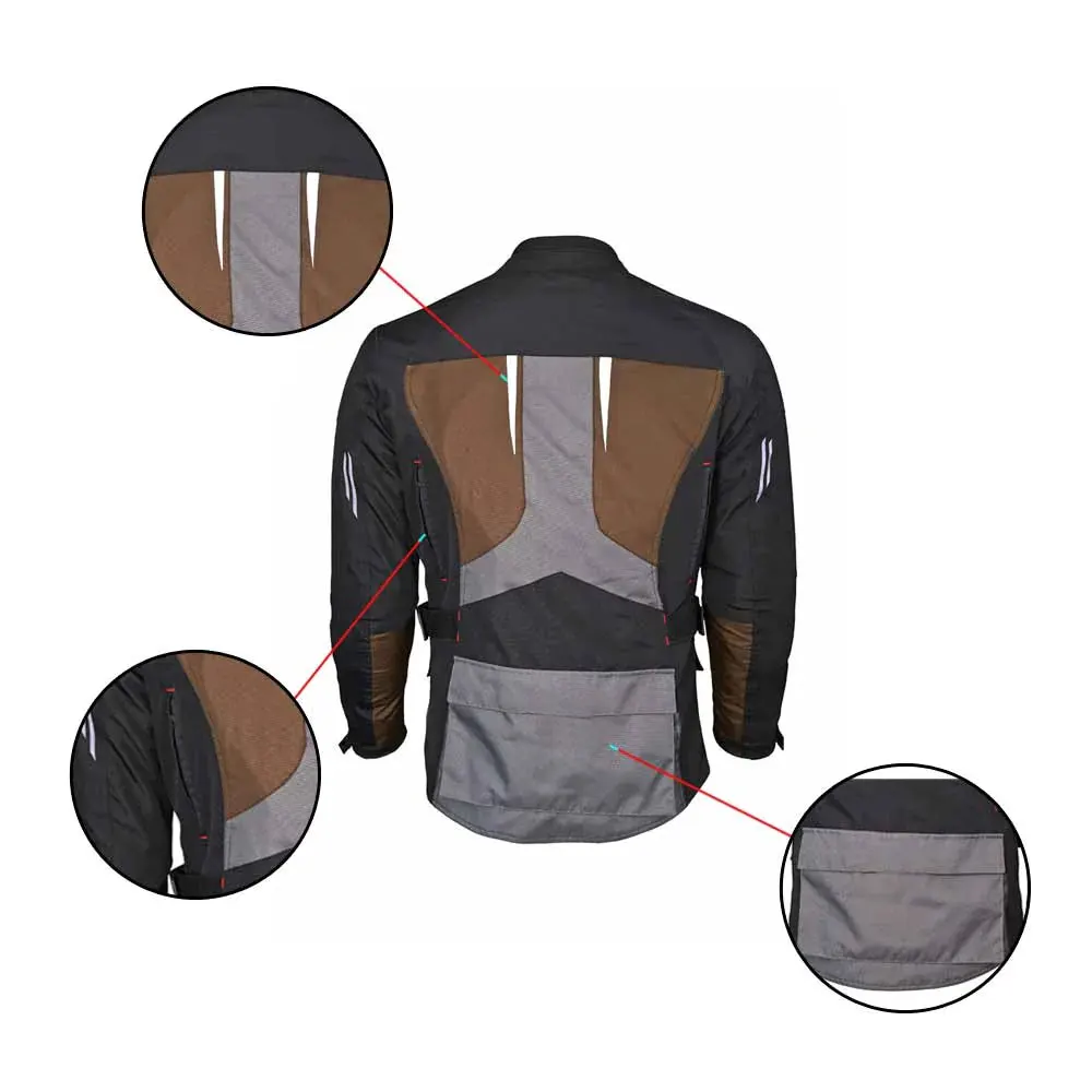 Custom Made Windproof Latest Design Motorbike Cordura Jacket For Men / Street Style Motorbike Cordura Jacket