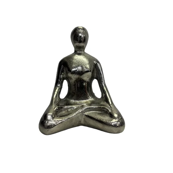 Modern Human yoga metal decoration ornaments for model house parties office sculpture Decorative for Table & Home Decor
