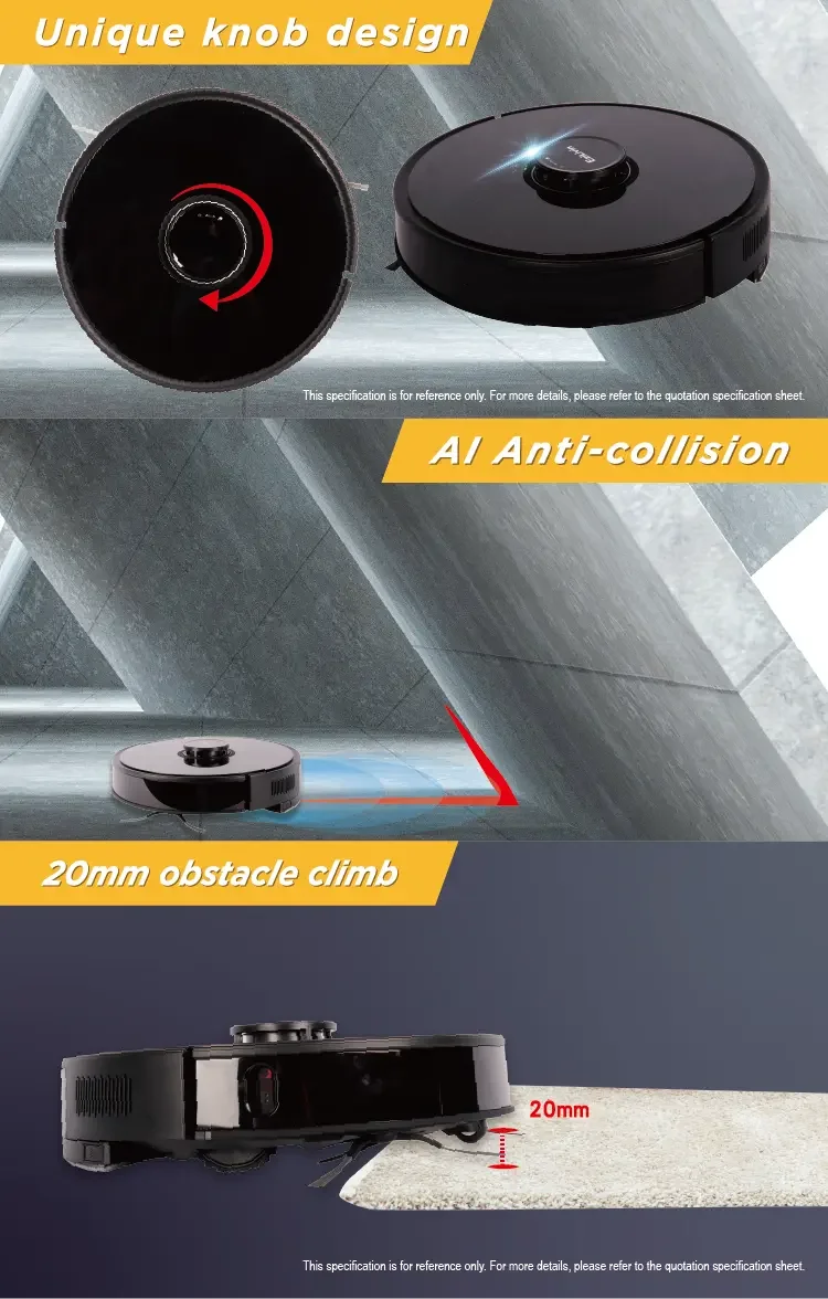 Intelligent Robotic Vacuum Cleaner with App for Wet/Dry Cleaning