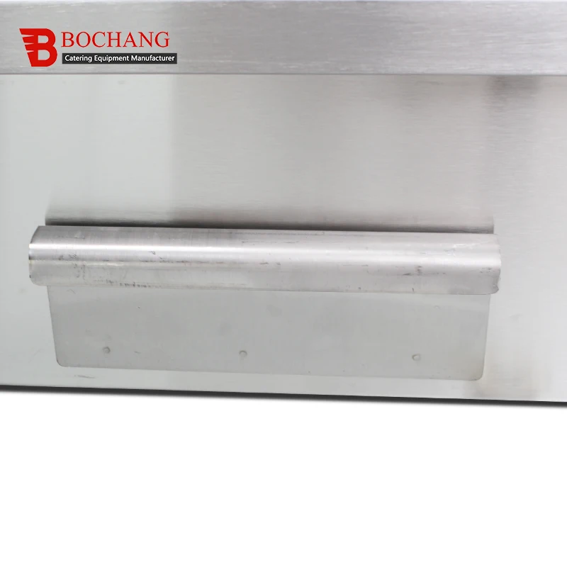 Wholesale Flat Plate Griddle Electric Catering Equipment Stainless Steel Hamburger Griddle Hot Sale Industrial Electric Griddle