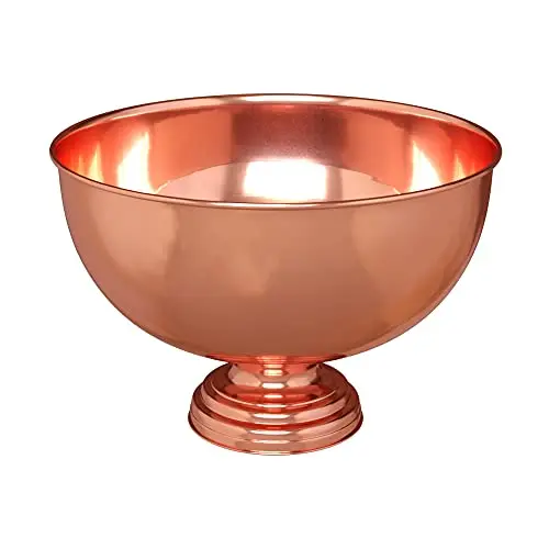 Unique Handcrafted Copper Champagne Punch Bowl Manufacturer Custom Bar Accessories Steel Punch Bowl