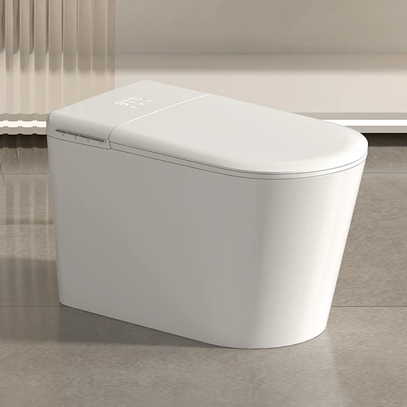 Modern Intelligent toilet Electronic Automatic Ceramic Toilet Floor mounted Slim Self-cleaning Smart Toilet for bathroom