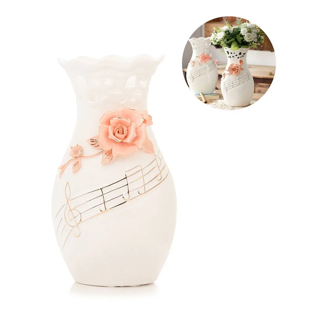 Personalized Living Room Large Morandi Modern Nordic Style Matte Colorful Flower Ceramic Vase For Wedding Home Decor