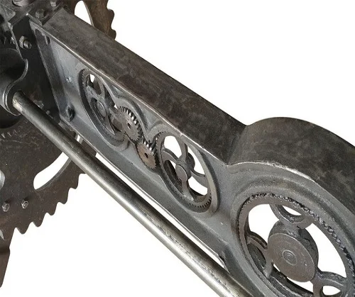 New Design Rustic Steampunk Iron Crank  Rustic Adjustable Rectangle Shape Dining Table