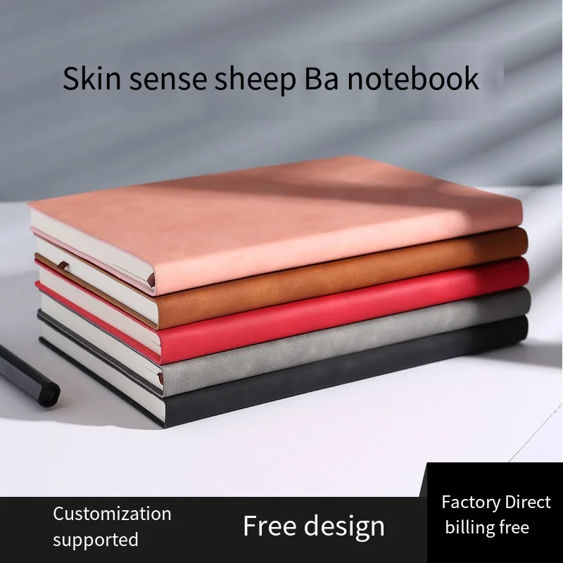 JPS OEM Hardcover Business A5 Mini Cute Journal  Hard Cover Leather Notebook Customizable