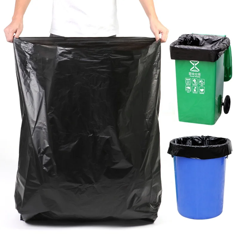 HDPE одноразовый пластиковый тканый мешок оптовая продажа герметичные мешки для мусора дома промышленного использования