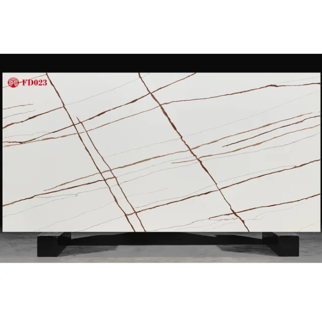 Best Quality Artificial Quartz Stone Slab Factory Price White Polished Gold Veins Cut Size Kitchen Countertops Wall Marble