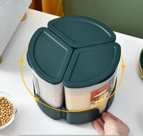 Transparent Rice Container Storage Box, Plastic Cereal Dispenser Dry Food Dispenser, With A Sealed Lid Cereal Storage Container