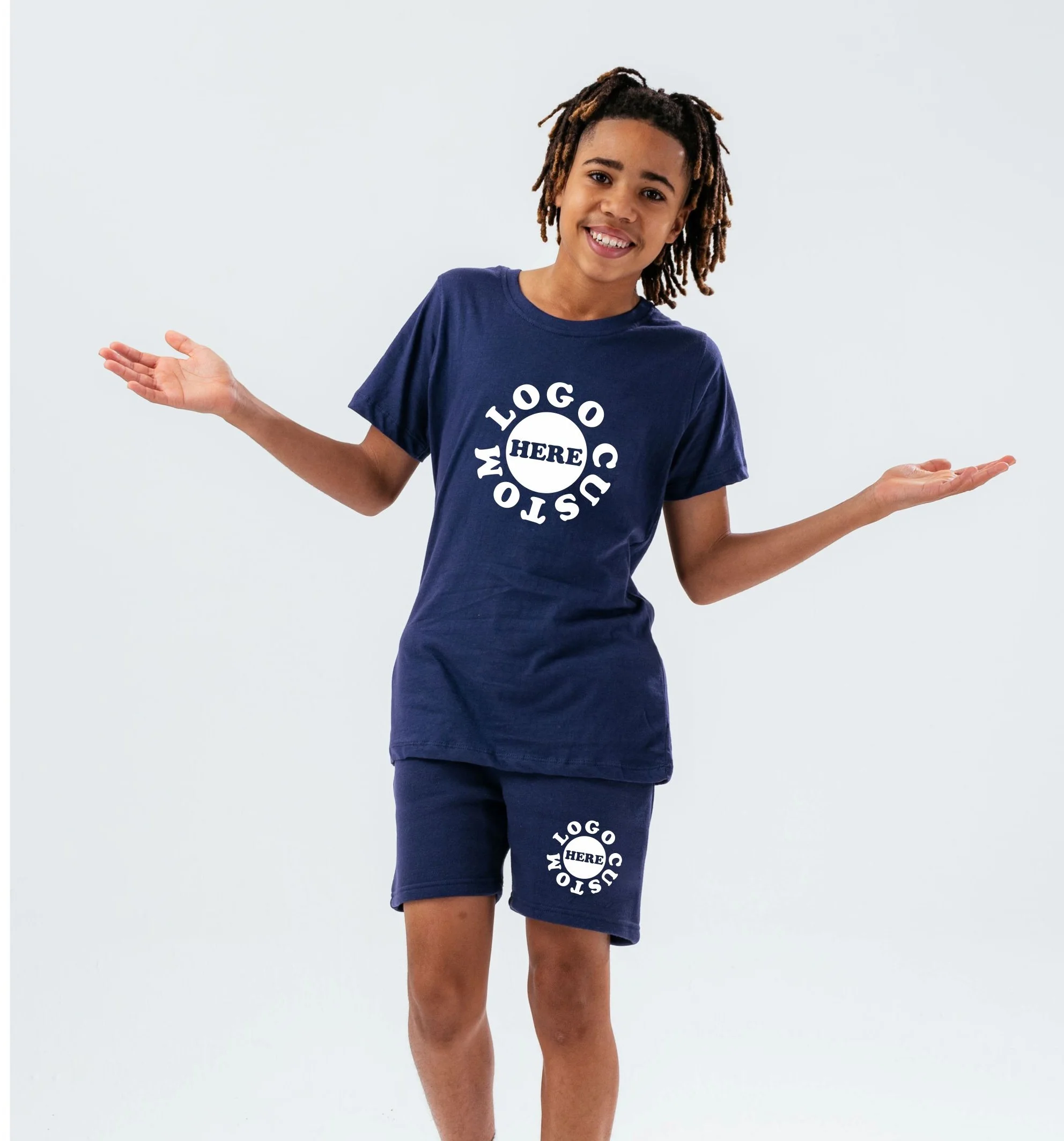 2023 Best Quality 100% cotton 1-14 years Boys clothes 2 piece children casual sports t shirt shorts sets boy clothing set