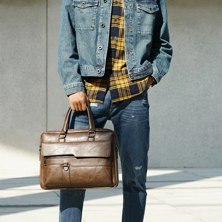 New Arrival Bolsos  Laptop Bag For Men Business Bags Pu Leather Briefcases For Men