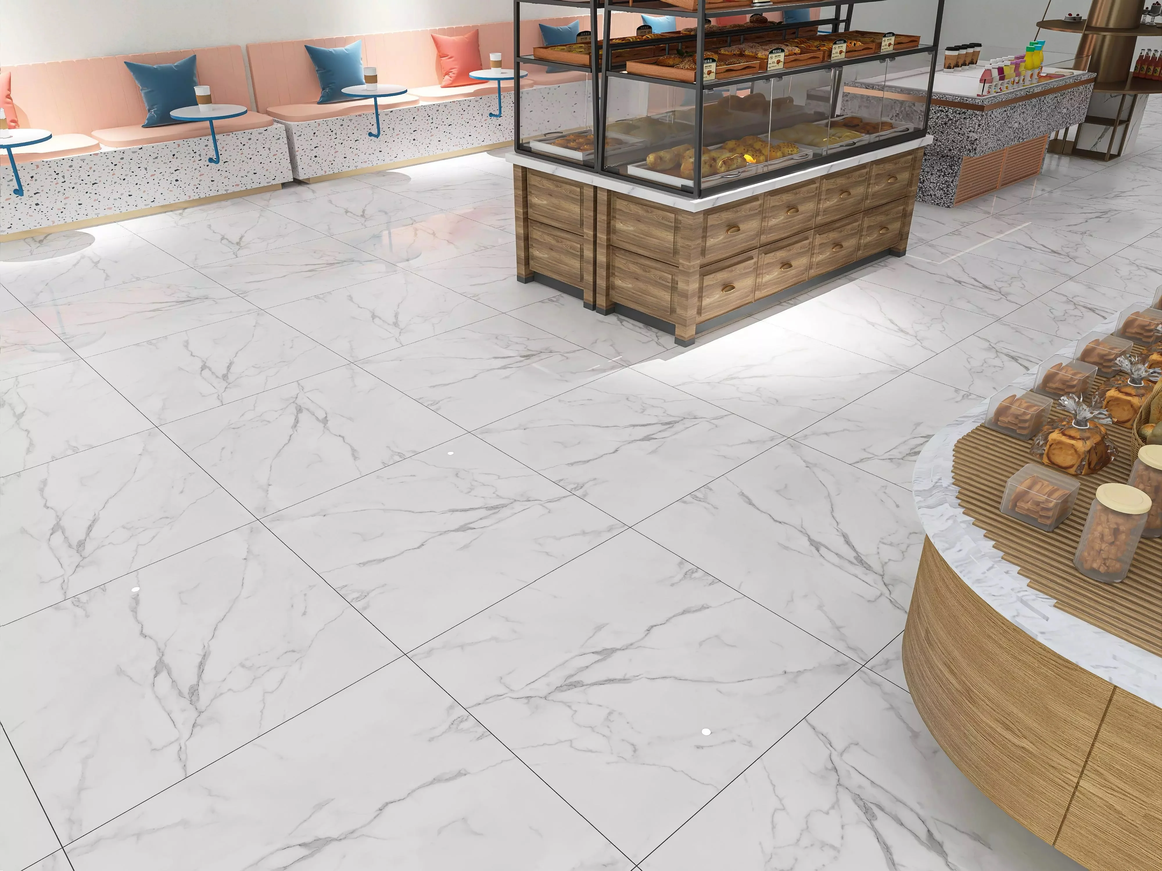 White Indian Marble Wonder Marble 60*60 cm Calacatta Statuario 60*120cm  MODERN SATVARIO 120*60 CM Latest Collection Of Floor Ti