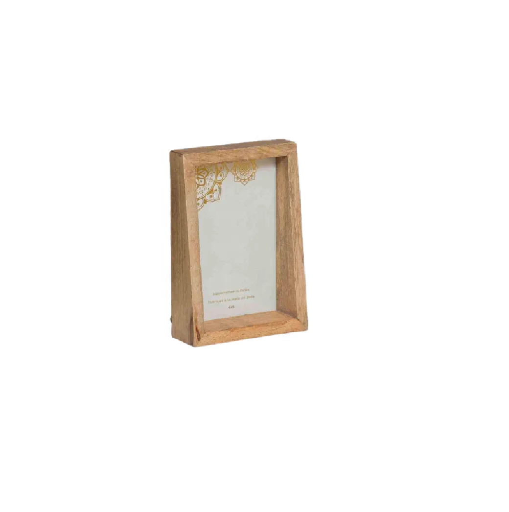 Handmade Rectangular Modern Wood Table Photo Frame Home Decoration Design Mango Wood factory direct sale Manufacturer Supplier
