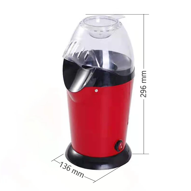 Mini Homeuse Electric Hot Air Popcorn Popper with Measuring Cup to Portion Popping Corn Kernels