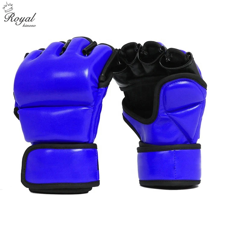 Free Customized Logo Wholesale Fight Grappling And Training Sparring Gloves MMA Leather Gloves
