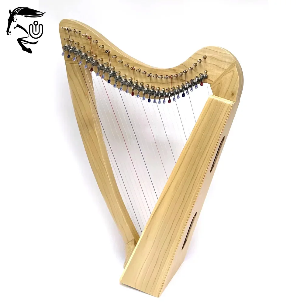 Top Quality High Standard Irish Harps Customized Made Wood Material Wholesale Price Full Size Irish Harps