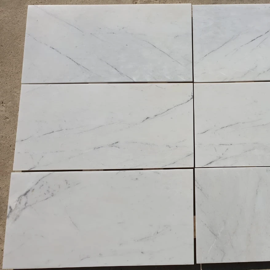 Selected Quality Polished Carrara Marble Tiles For Flooring and Wall Cladding