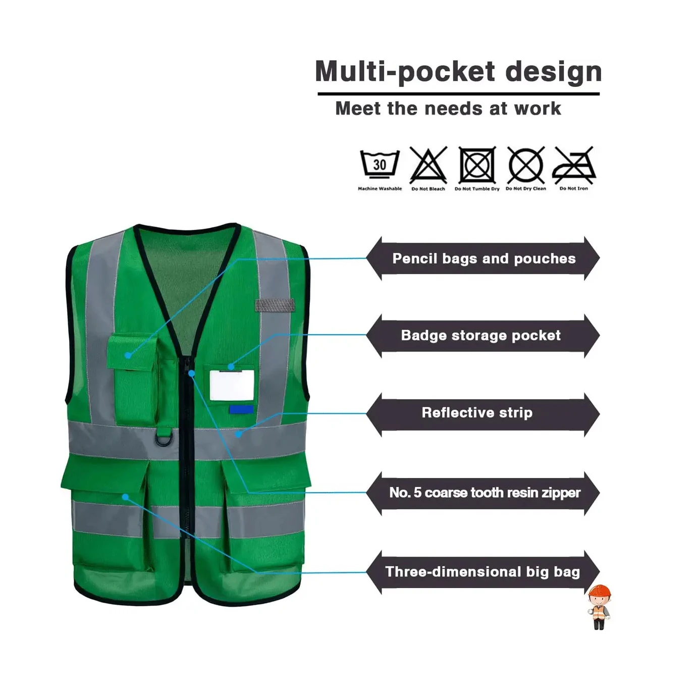 Disposable best price custom made safety vest