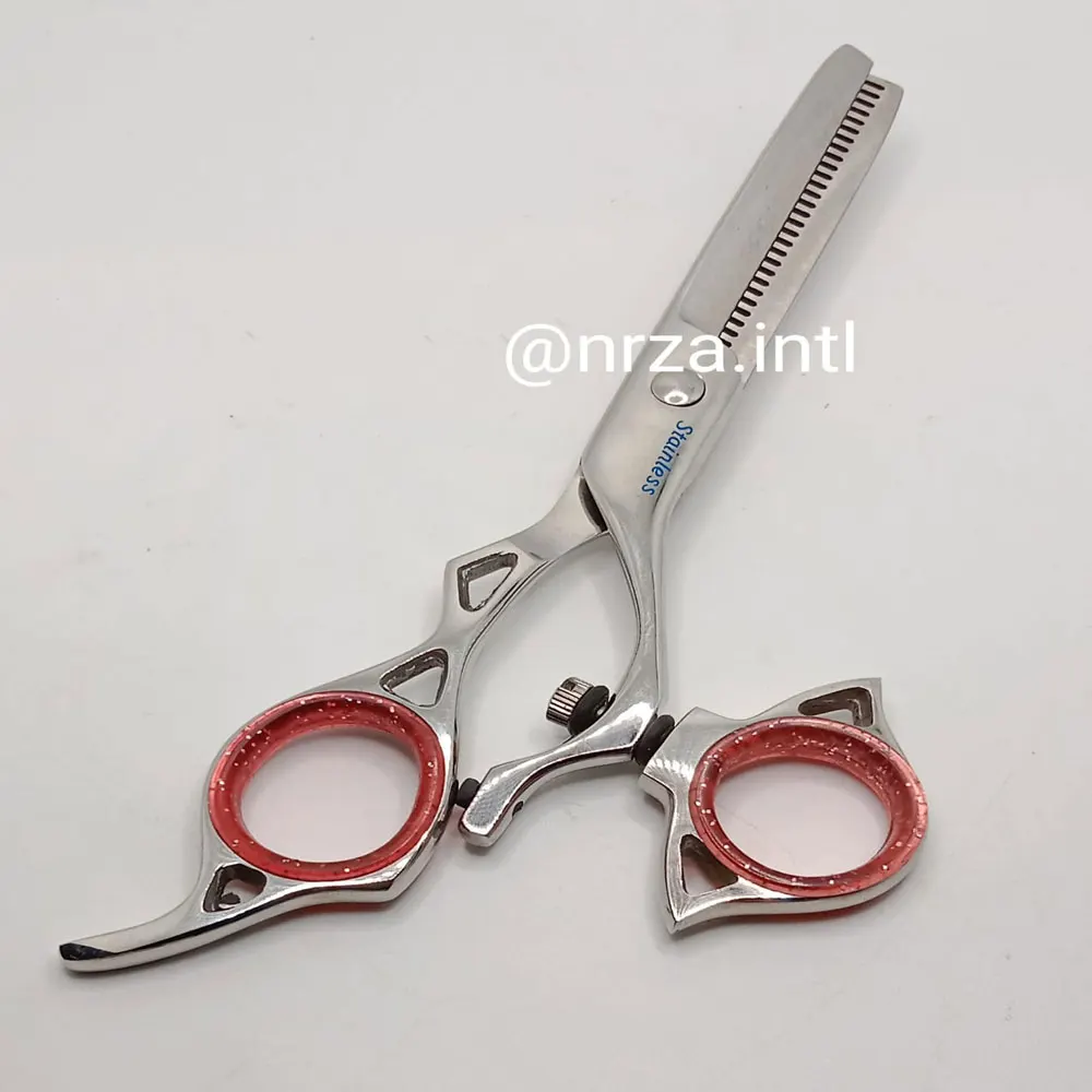 barber scissor saloon beauty kit scissor set with razors black beauty saloon kit personnel kit hair cutting home use