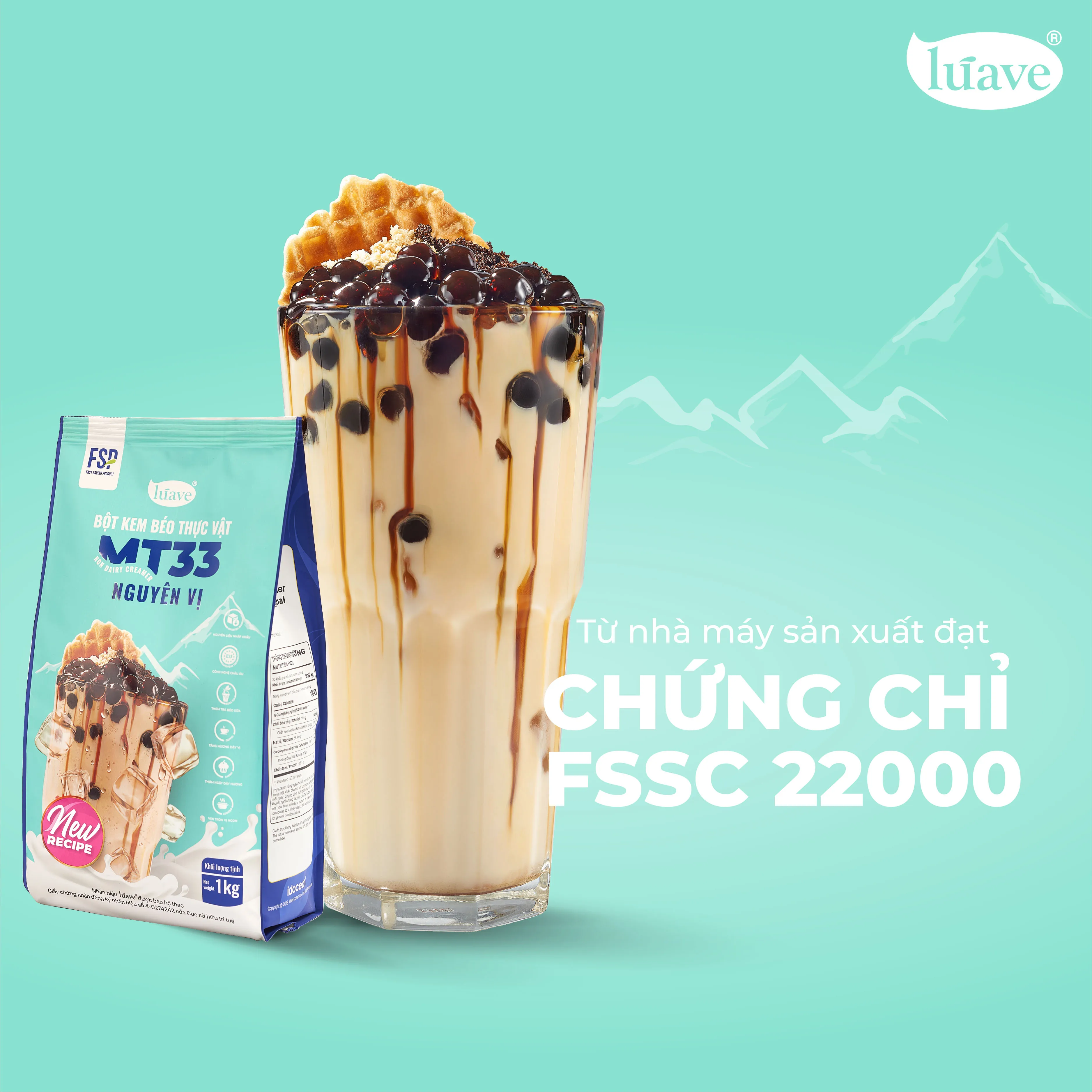 MT33 Original Non-Dairy Creamer Powder Simple to Use for Milk Teas, Coffee & More Maintains Tea Flavor, Ideal for Commercial Use