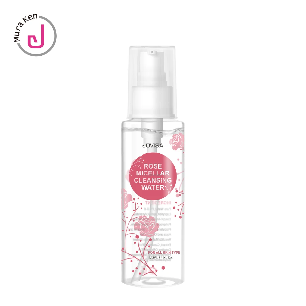 Private Label Rose Micellar Cleansing Water Oil-Free Eyelash Extension Remover Lash Cleanser
