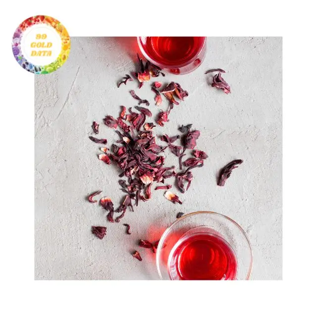 Сушеные цветочные лепестки гибискуса для