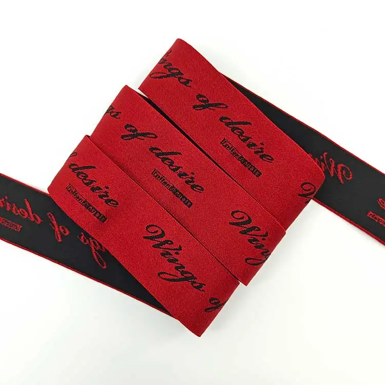 Customized Stretch Lace Trim Wholesale Elasticated Ribbon Patterned Elastic Ribbon