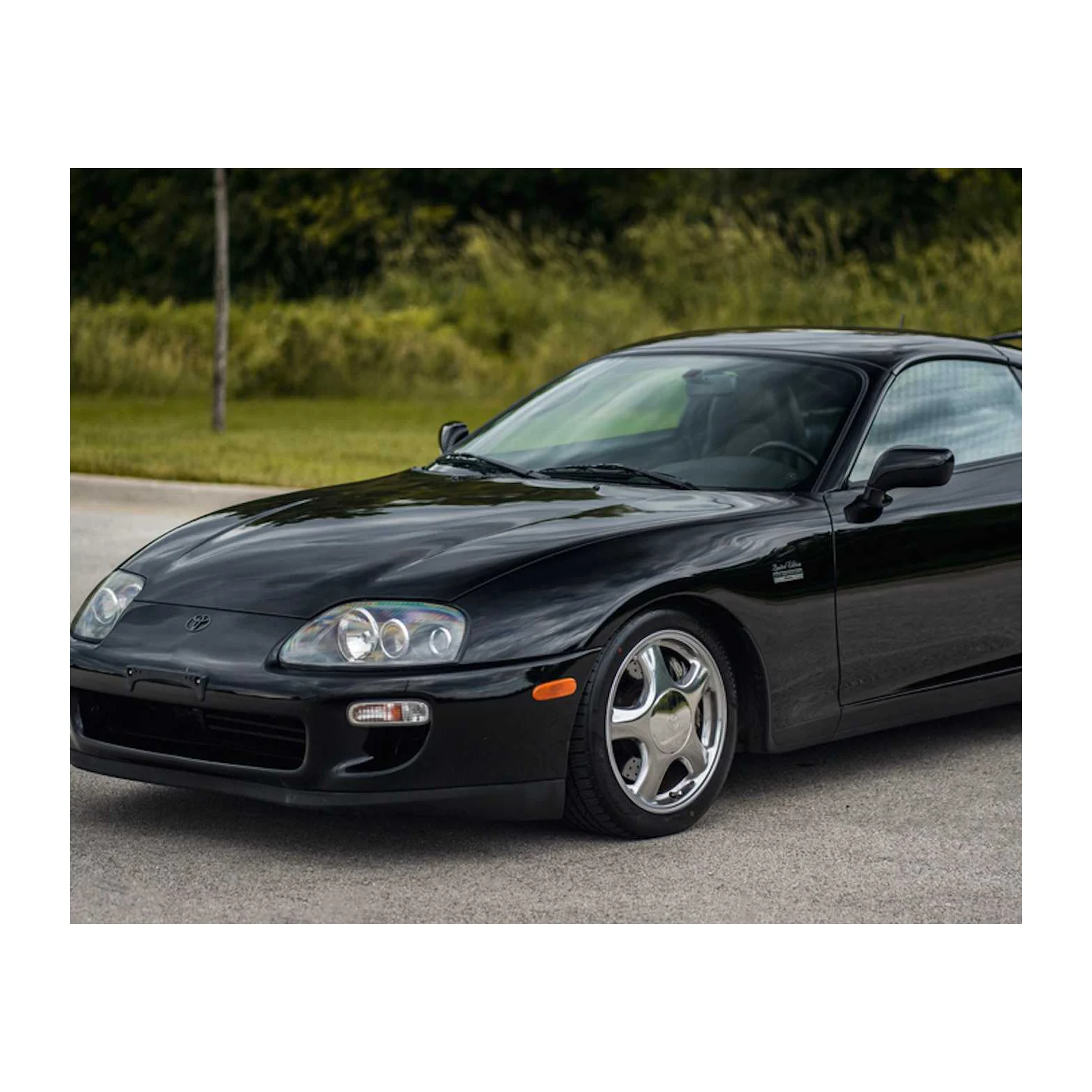 For Toyota supra mk4 Carbon Fiber Aero Full Kit Front bumper lip side skirts diffuser spoiler
